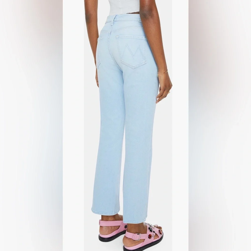 MOTHER Light Blue Ankle Jeans. Size 32 - Picture 2 of 16